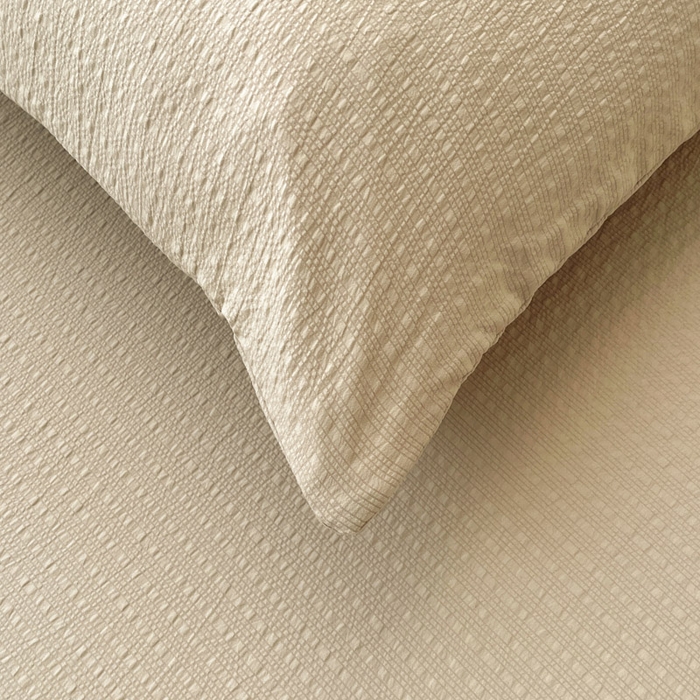 91家纺网 家纺一手货源 找家纺 贝扬思家纺 2026新款高品质A类泡芙纱纯色单床单床单单件 CD-卡其