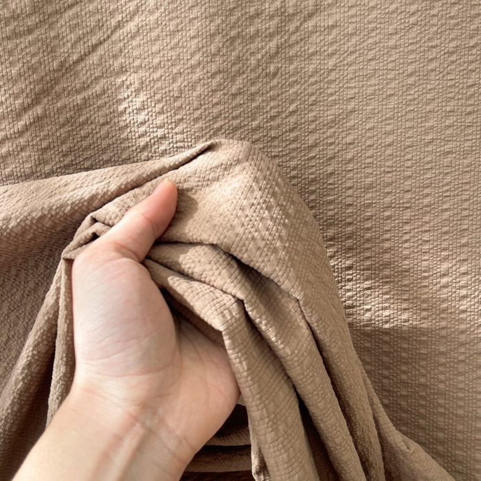 91家纺网 家纺一手货源 找家纺 贝扬思家纺 2026新款高品质A类泡芙纱纯色单床单床单单件 CD-深咖