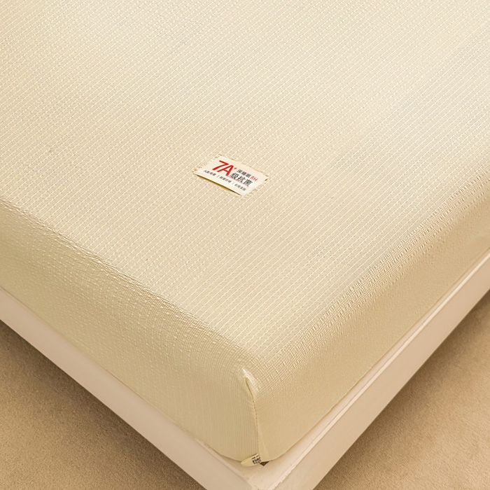 91家纺网 家纺一手货源 找家纺 贝扬思家纺 2026新款高品质A类泡芙纱纯色单床笠系列-110g CL-米黄