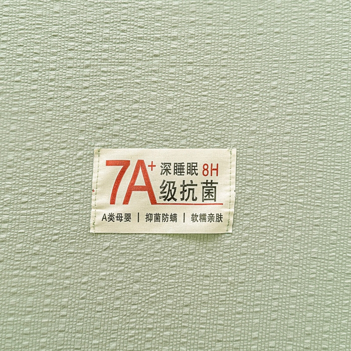 91家纺网 家纺一手货源 找家纺 贝扬思家纺 2026新款高品质A类泡芙纱纯色单床笠系列-110g CL-绿色
