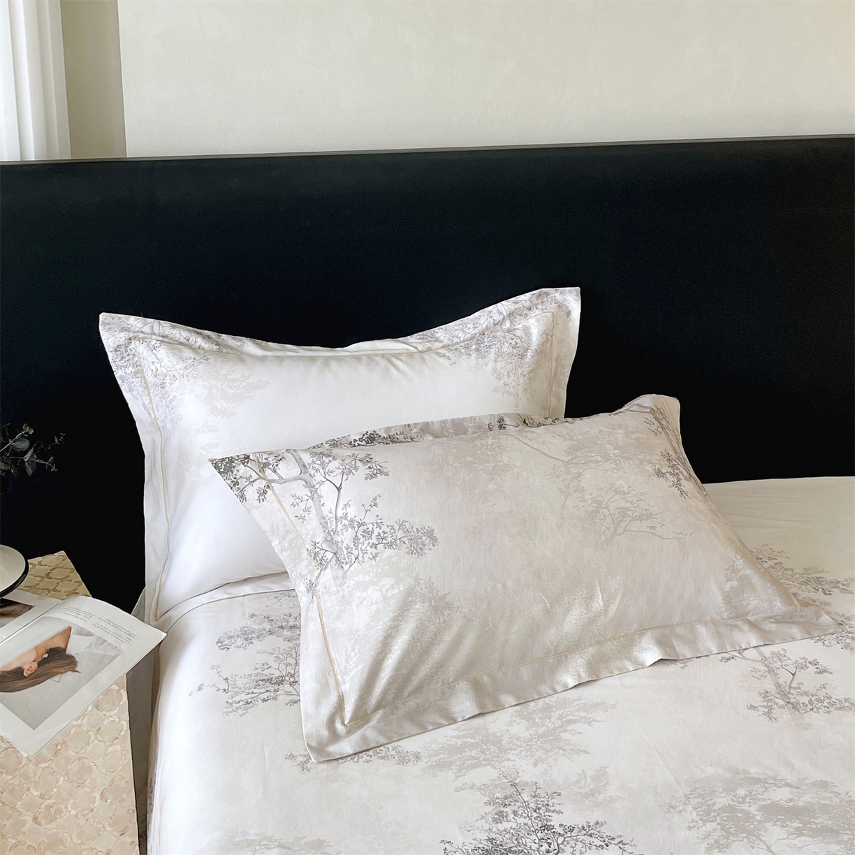 91家纺网 家纺一手货源 找家纺 （总）宝齐莱家纺 2026新款全棉纯棉活性印花单枕套枕套单件