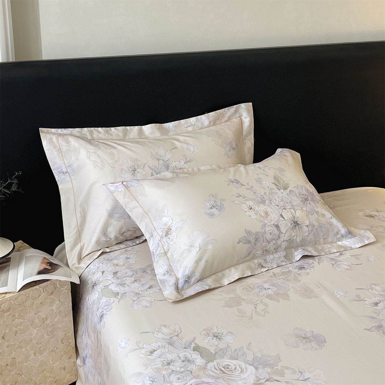 91家纺网 家纺一手货源 找家纺 （总）宝齐莱家纺 2026新款全棉纯棉活性印花单枕套枕套单件