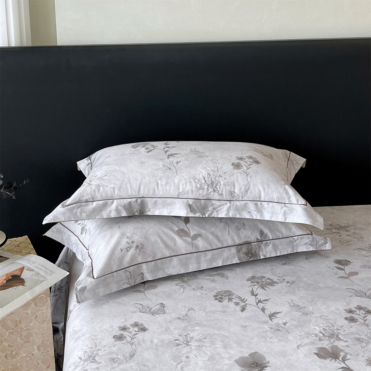 91家纺网 家纺一手货源 找家纺 宝齐莱家纺 2026新款全棉纯棉活性印花单枕套枕套单件 忆江南