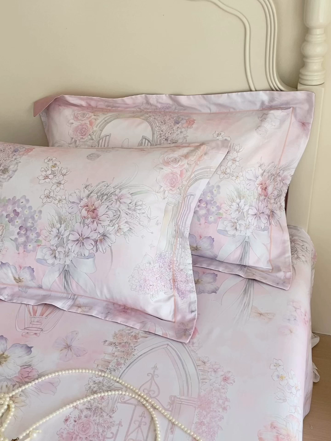 91家纺网 家纺一手货源 找家纺 （总）宝齐莱家纺 2026新款全棉纯棉活性印花单枕套枕套单件