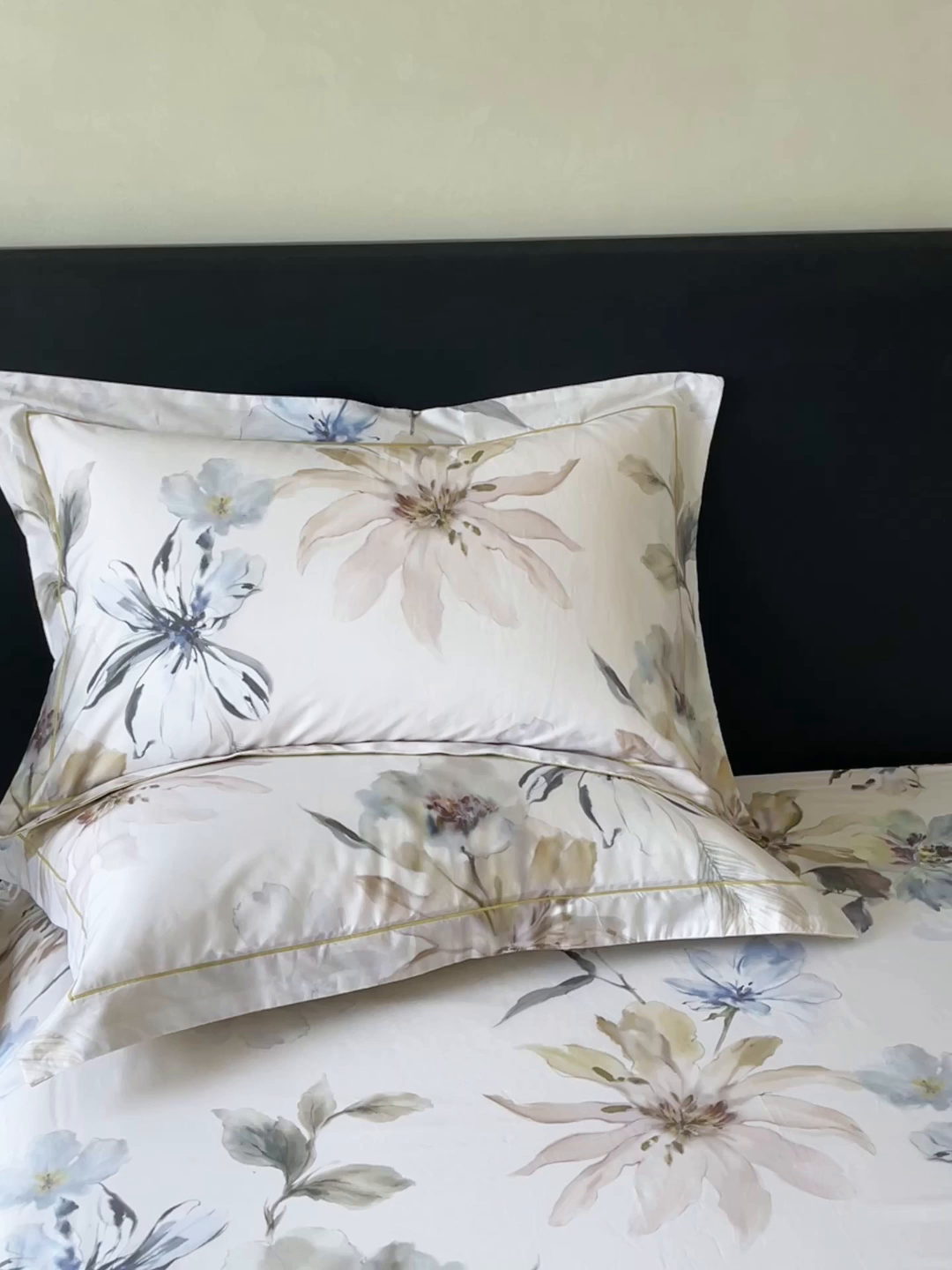 91家纺网 家纺一手货源 找家纺 宝齐莱家纺 2026新款全棉纯棉活性印花单枕套枕套单件 花知晓