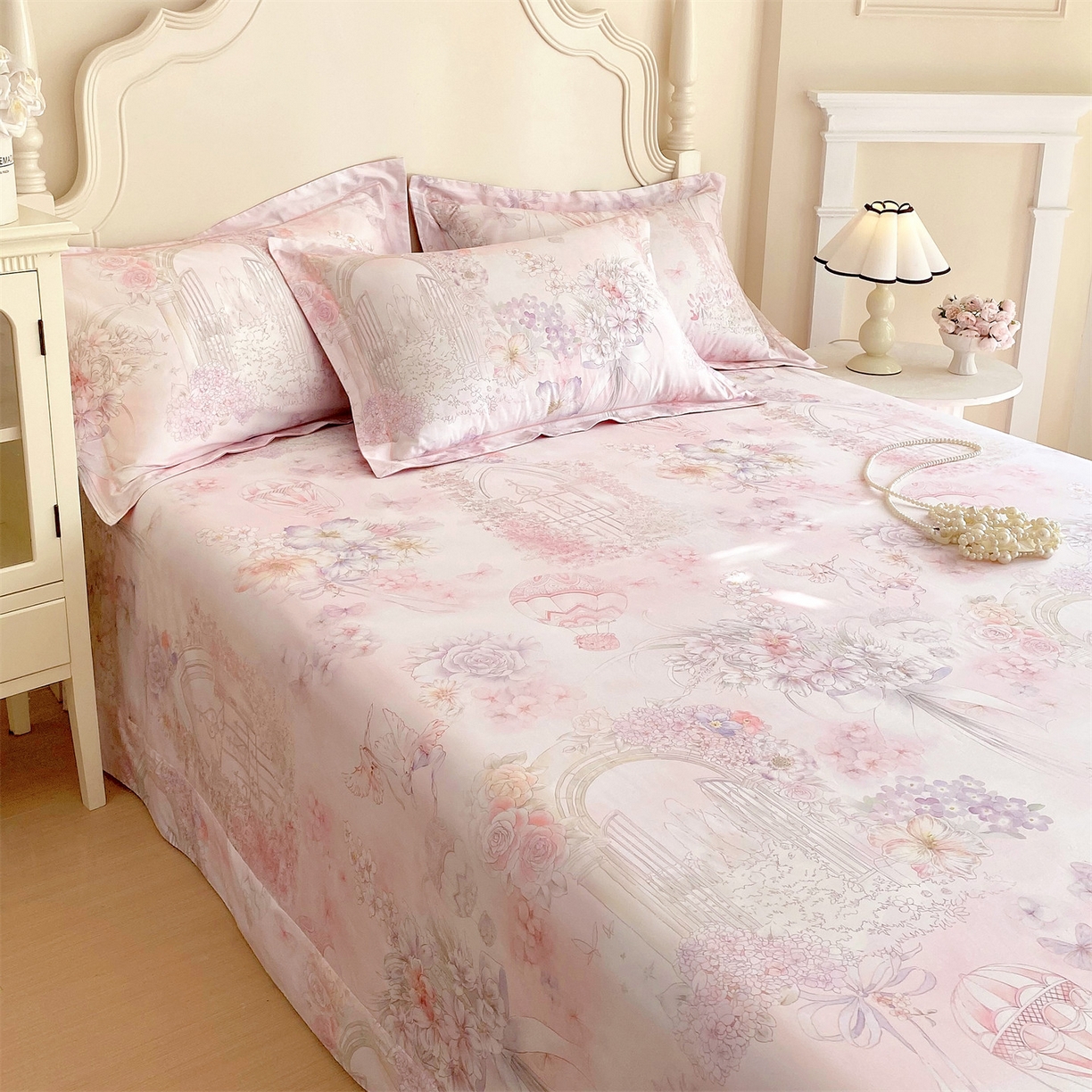 91家纺网 家纺一手货源 找家纺 （总）宝齐莱家纺 2026新款全棉纯棉活性印花单床单床单单件