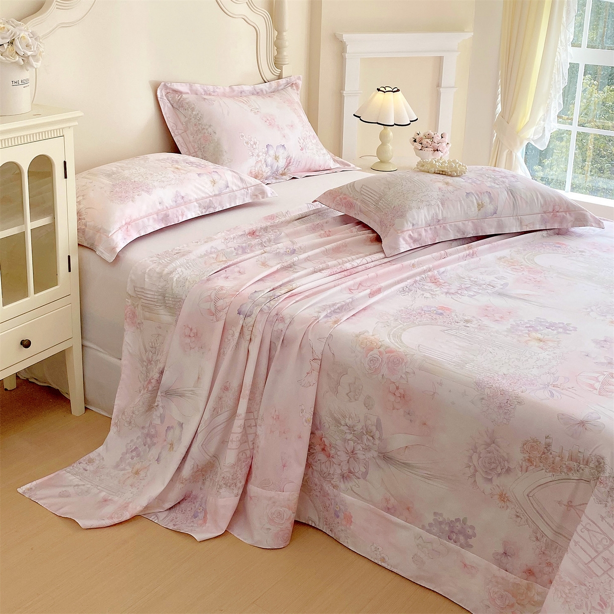 91家纺网 家纺一手货源 找家纺 （总）宝齐莱家纺 2026新款全棉纯棉活性印花单床单床单单件