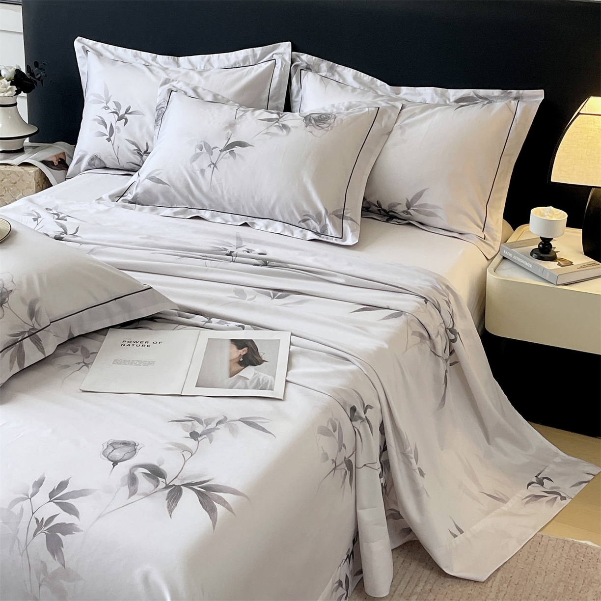 91家纺网 家纺一手货源 找家纺 宝齐莱家纺 2026新款全棉纯棉活性印花单床单床单单件 玫瑰的故事