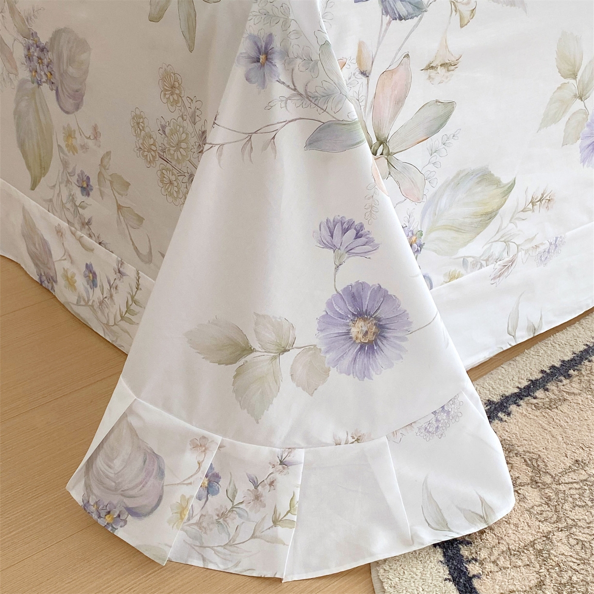 91家纺网 家纺一手货源 找家纺 宝齐莱家纺 2026新款全棉纯棉活性印花单床单床单单件 浪漫花季