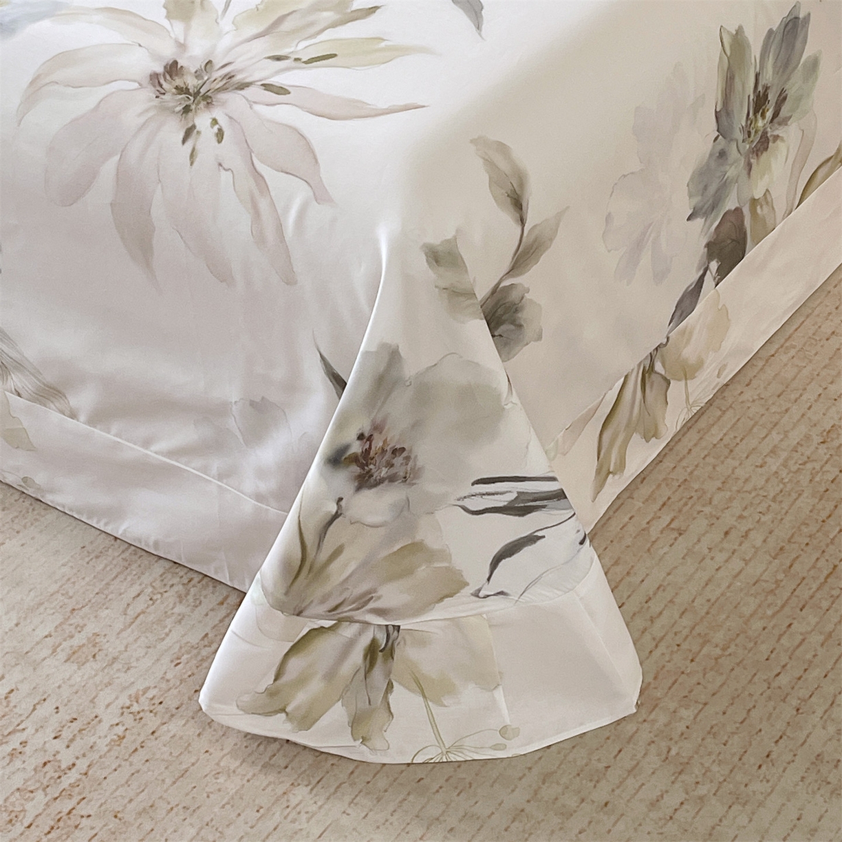 91家纺网 家纺一手货源 找家纺 宝齐莱家纺 2026新款全棉纯棉活性印花单床单床单单件 花知晓