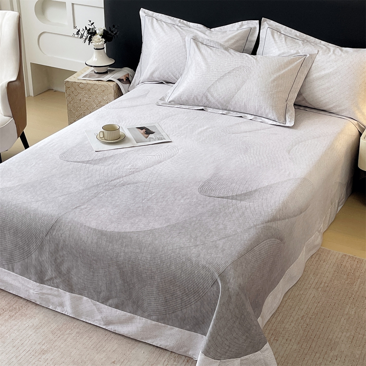 91家纺网 家纺一手货源 找家纺 宝齐莱家纺 2026新款全棉纯棉活性印花单床单床单单件 梦想家