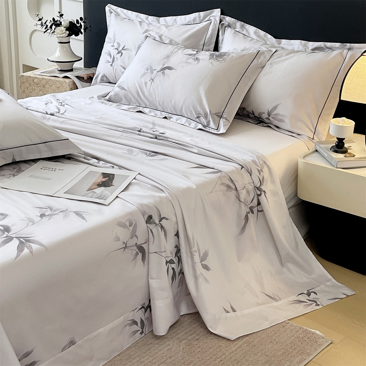 91家纺网 家纺一手货源 找家纺 宝齐莱家纺 2026新款全棉纯棉活性印花单床单床单单件 玫瑰的故事