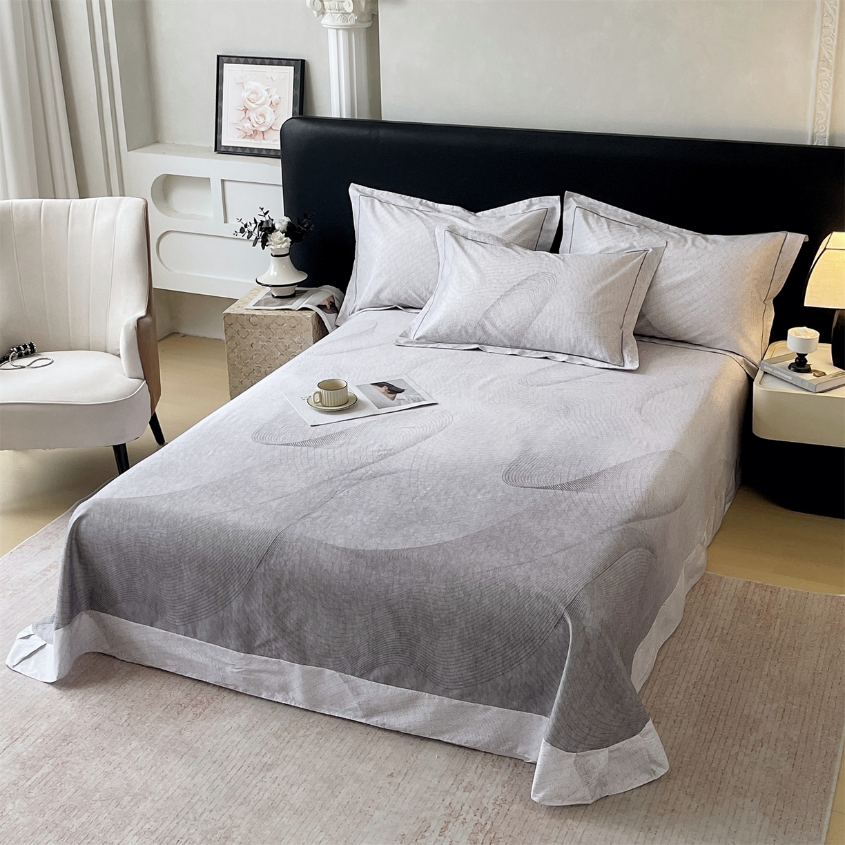 91家纺网 家纺一手货源 找家纺 宝齐莱家纺 2026新款全棉纯棉活性印花单床单床单单件 梦想家