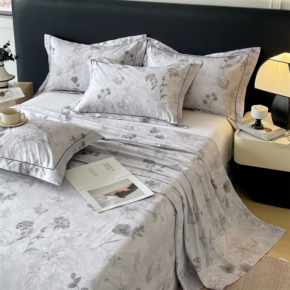 91家纺网 家纺一手货源 找家纺 宝齐莱家纺 2026新款全棉纯棉活性印花单床单床单单件 忆江南