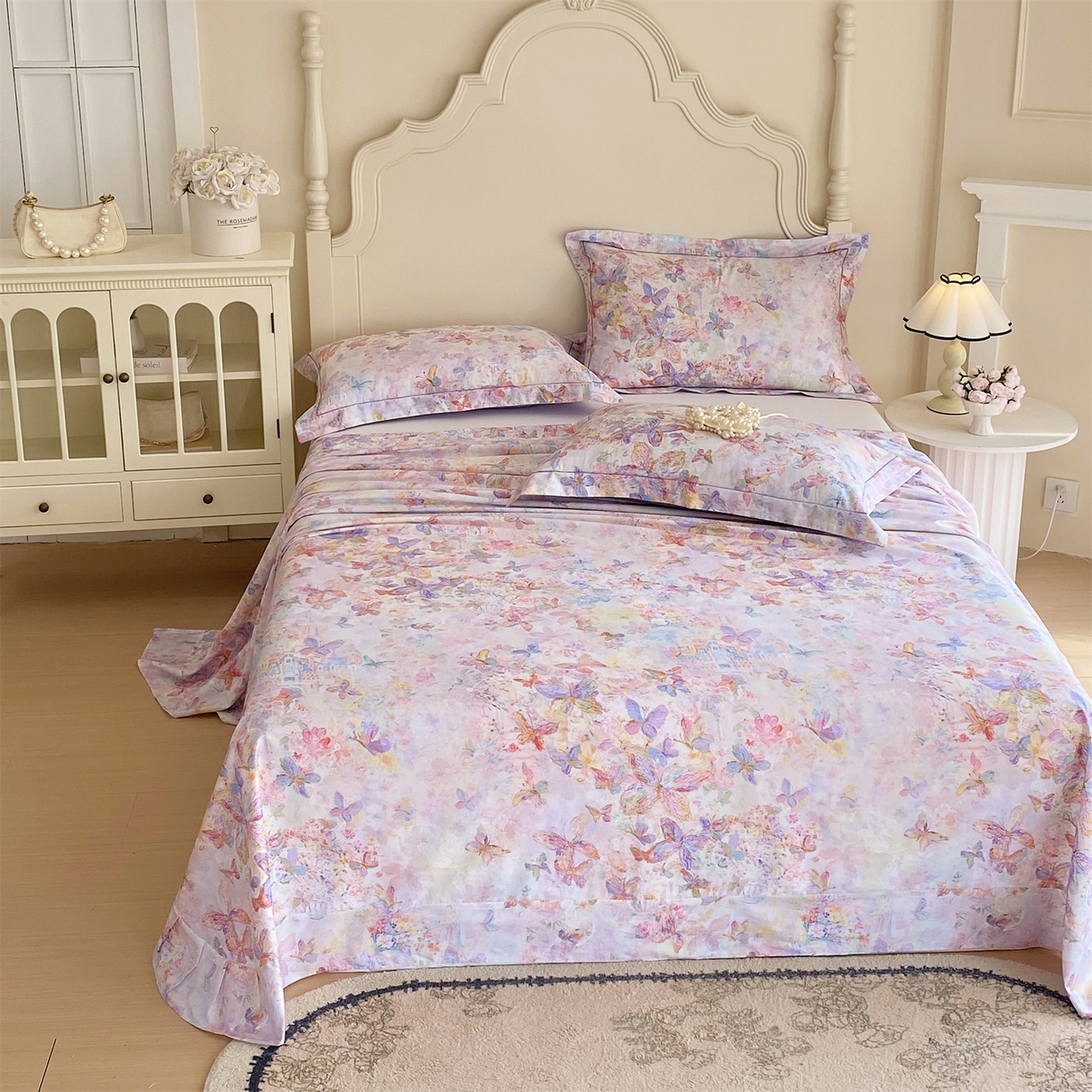 91家纺网 家纺一手货源 找家纺 宝齐莱家纺 2026新款全棉纯棉活性印花单床单床单单件 梦幻城堡