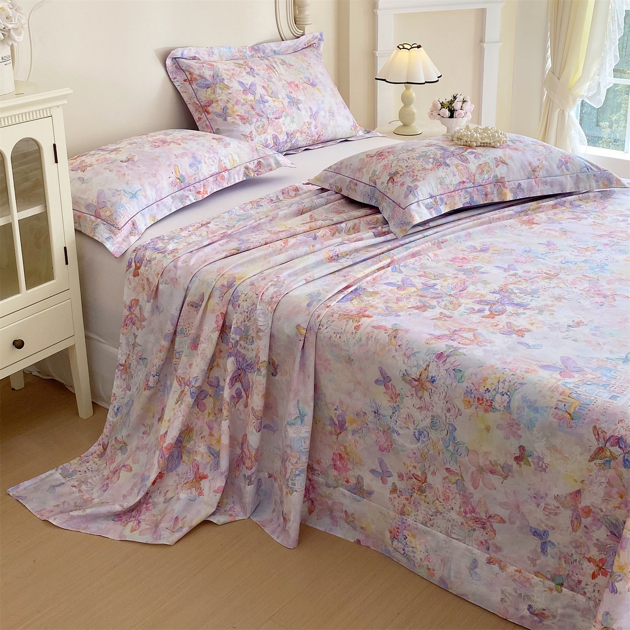 91家纺网 家纺一手货源 找家纺 宝齐莱家纺 2026新款全棉纯棉活性印花单床单床单单件 梦幻城堡