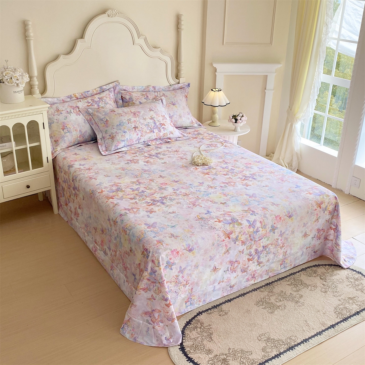 91家纺网 家纺一手货源 找家纺 宝齐莱家纺 2026新款全棉纯棉活性印花单床单床单单件 梦幻城堡