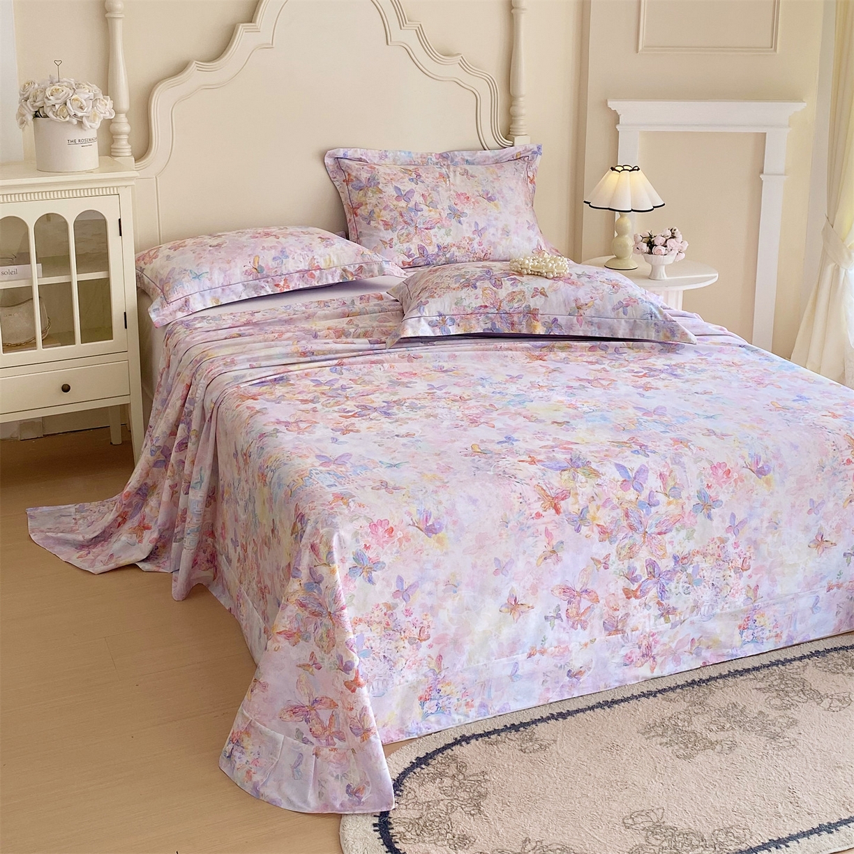 91家纺网 家纺一手货源 找家纺 宝齐莱家纺 2026新款全棉纯棉活性印花单床单床单单件 梦幻城堡