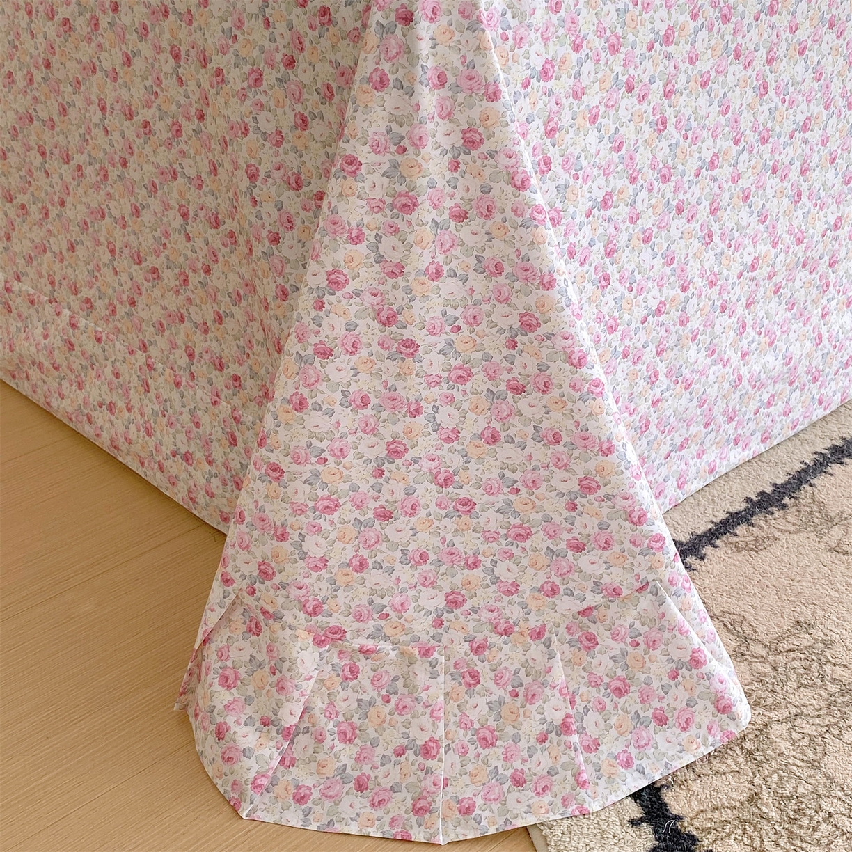 91家纺网 家纺一手货源 找家纺 宝齐莱家纺 2026新款全棉纯棉活性印花单床单床单单件 花姿漫