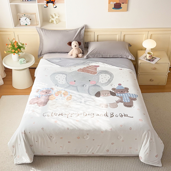 91家纺网 家纺一手货源 找家纺 （总）米乐被业 2026新款大板氨纶凉感夏被被子被芯