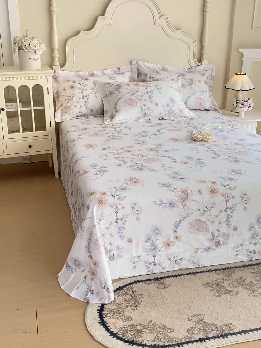 91家纺网 家纺一手货源 找家纺 宝齐莱家纺 2026新款全棉纯棉活性印花单床单床单单件 云裳仙子