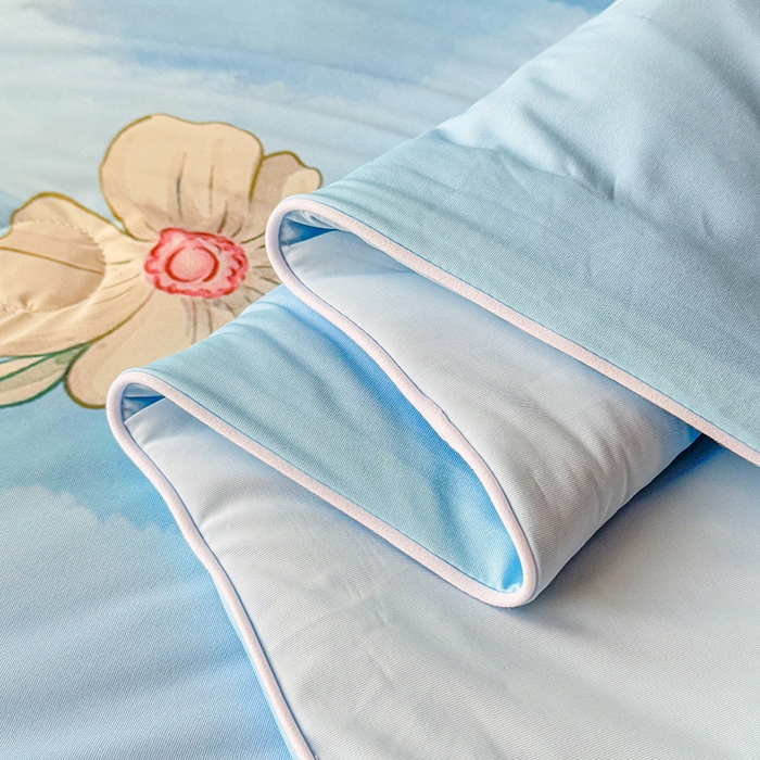 91家纺网 家纺一手货源 找家纺 米乐被业 2026新款大板氨纶凉感夏被被子被芯 海洋世界