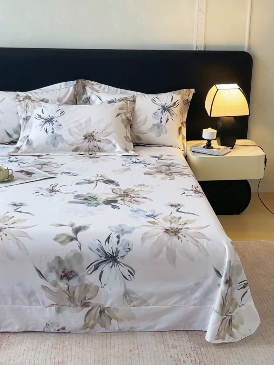 91家纺网 家纺一手货源 找家纺 宝齐莱家纺 2026新款全棉纯棉活性印花单床单床单单件 花知晓