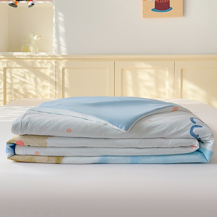 91家纺网 家纺一手货源 找家纺 米乐被业 2026新款大板氨纶凉感夏被被子被芯 好伙伴