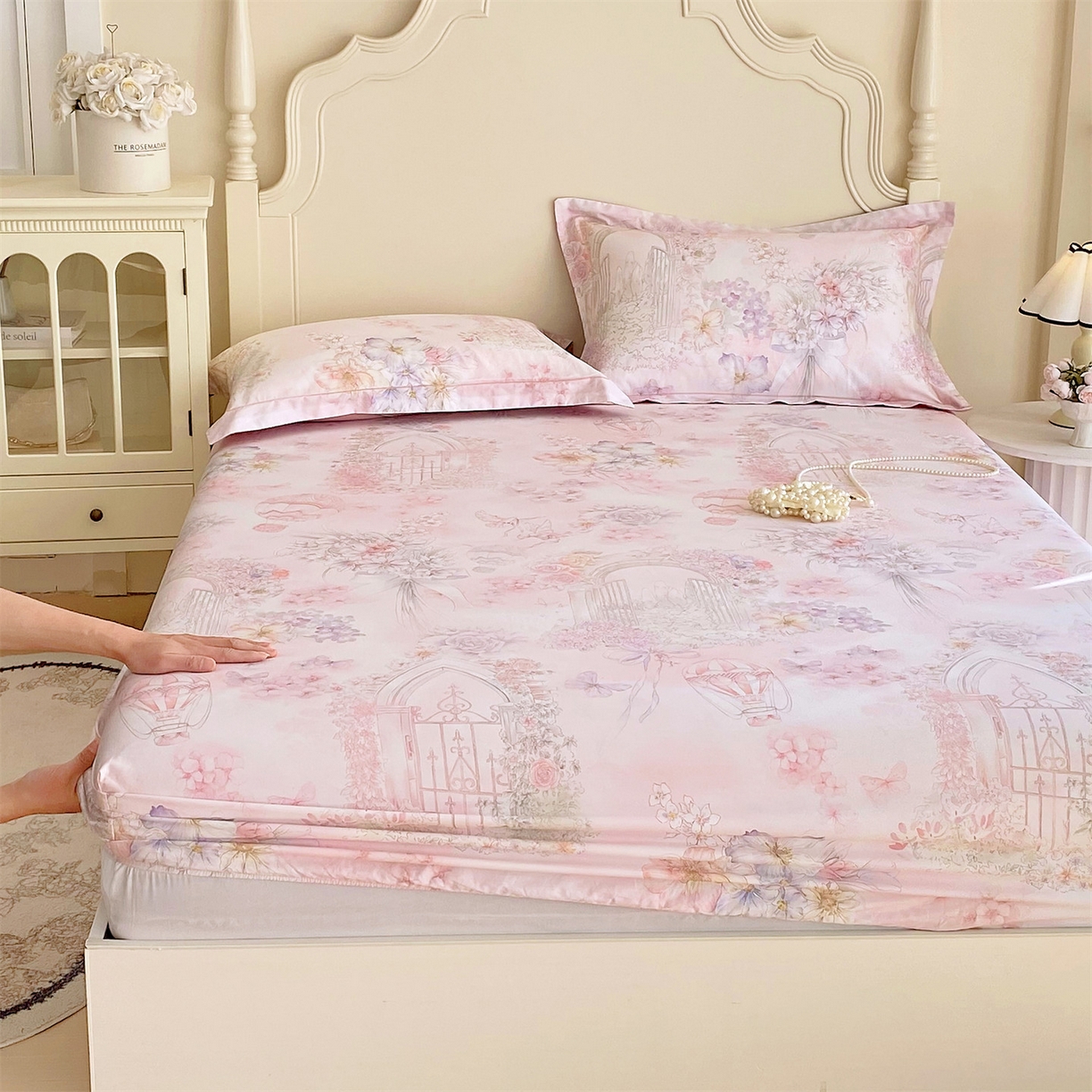 91家纺网 家纺一手货源 找家纺 （总）宝齐莱家纺 2026新款全棉纯棉活性印花单床笠床笠单件