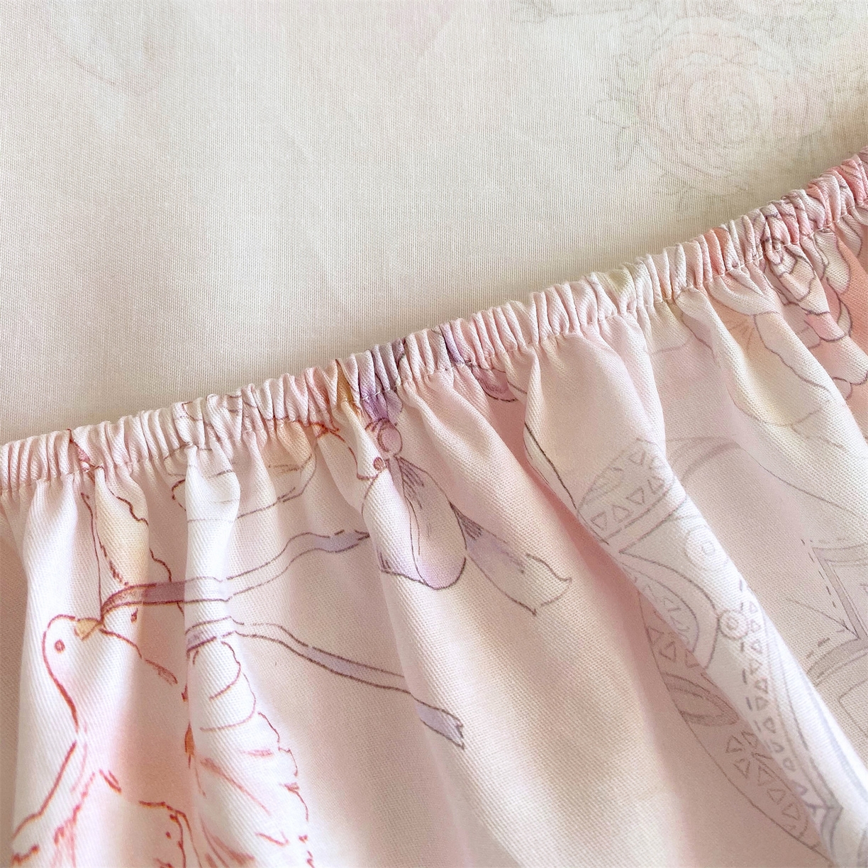 91家纺网 家纺一手货源 找家纺 （总）宝齐莱家纺 2026新款全棉纯棉活性印花单床笠床笠单件