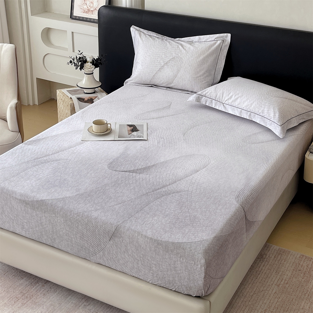 91家纺网 家纺一手货源 找家纺 宝齐莱家纺 2026新款全棉纯棉活性印花单床笠床笠单件 梦想家