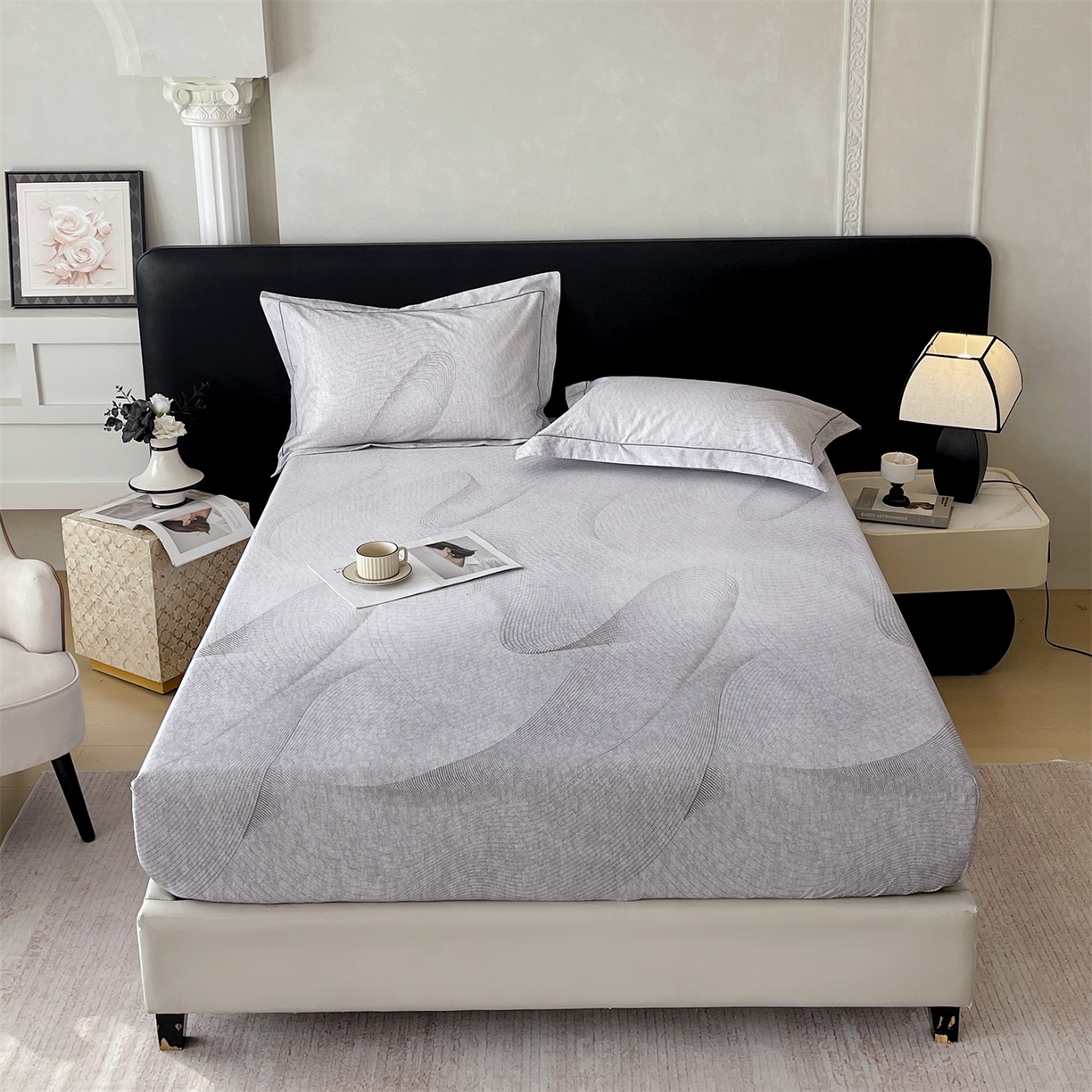 91家纺网 家纺一手货源 找家纺 宝齐莱家纺 2026新款全棉纯棉活性印花单床笠床笠单件 梦想家