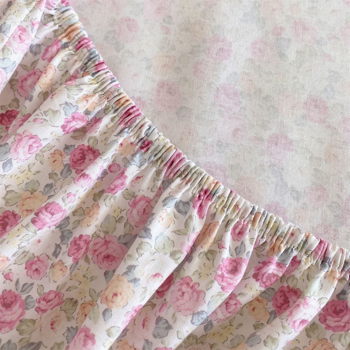 91家纺网 家纺一手货源 找家纺 宝齐莱家纺 2026新款全棉纯棉活性印花单床笠床笠单件 花姿漫