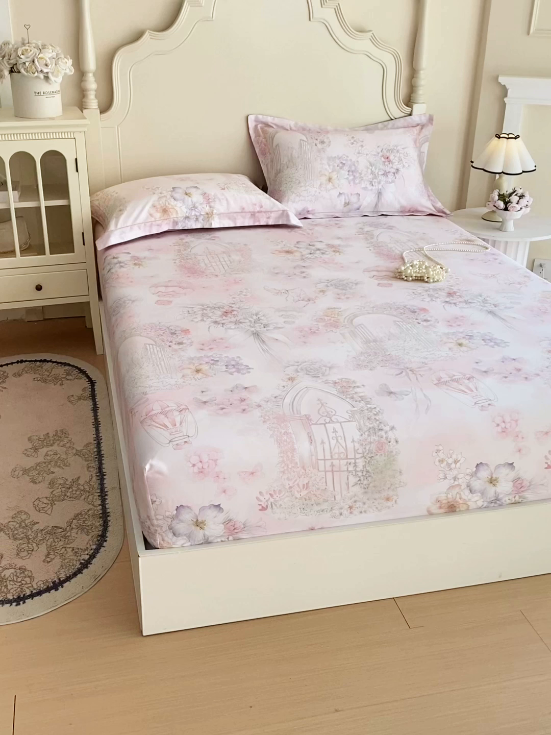 91家纺网 家纺一手货源 找家纺 宝齐莱家纺 2026新款全棉纯棉活性印花单床笠床笠单件 公主乐园