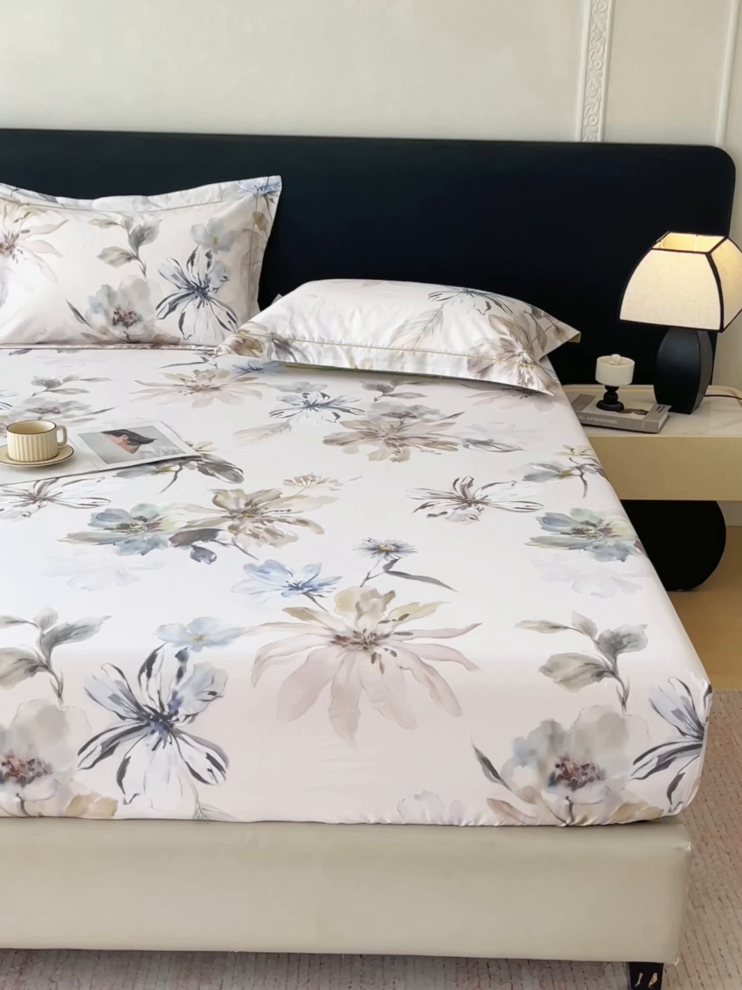 91家纺网 家纺一手货源 找家纺 宝齐莱家纺 2026新款全棉纯棉活性印花单床笠床笠单件 花知晓