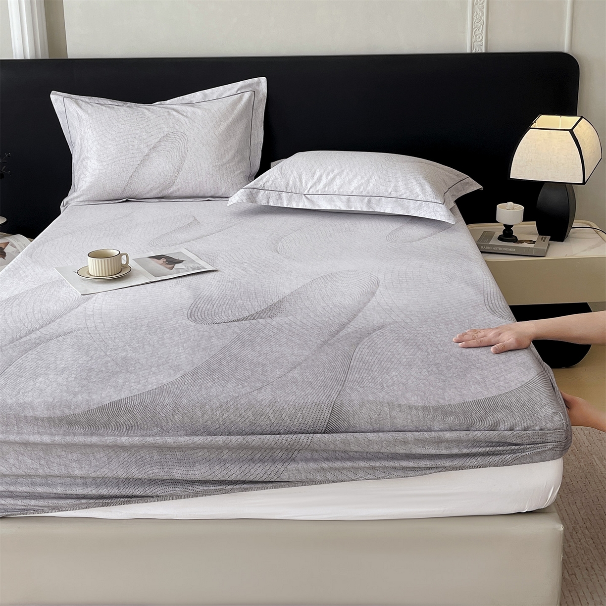 91家纺网 家纺一手货源 找家纺 宝齐莱家纺 2026新款全棉纯棉活性印花单床笠床笠单件 梦想家