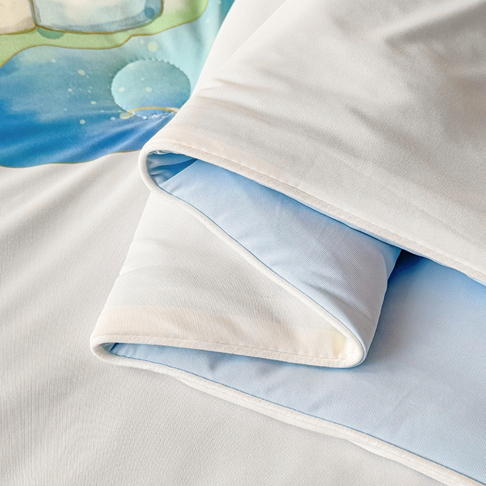 91家纺网 家纺一手货源 找家纺 米乐被业 2026新款大板氨纶凉感夏被被子被芯 童话世界