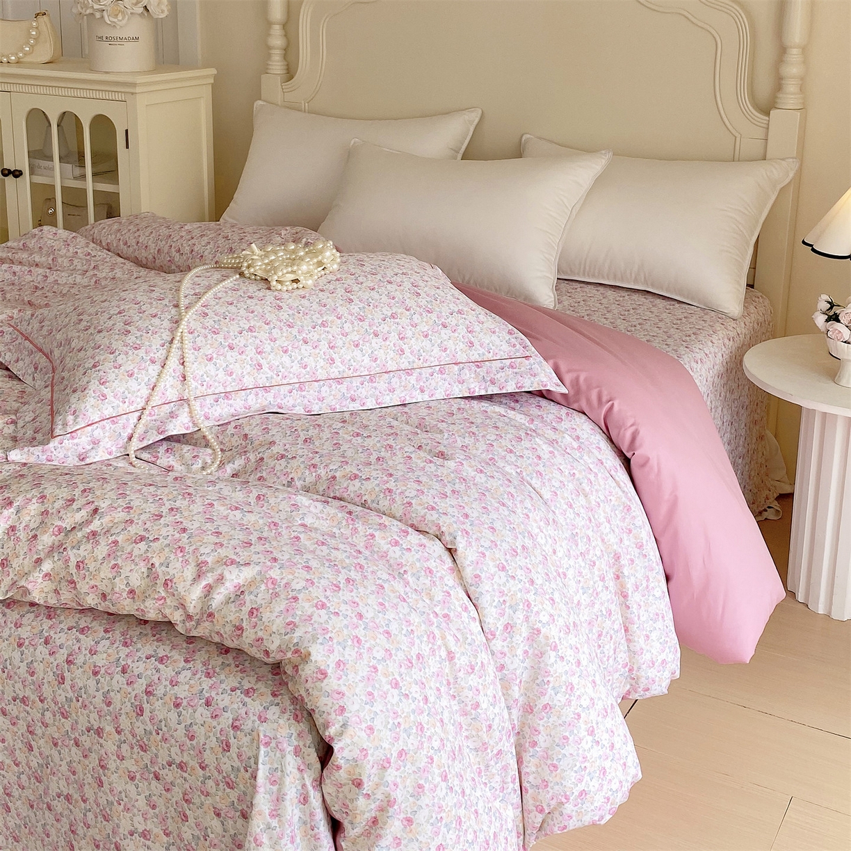 91家纺网 家纺一手货源 找家纺 宝齐莱家纺 2026新款全棉纯棉活性印花单被套被套单件单品被套 花姿漫