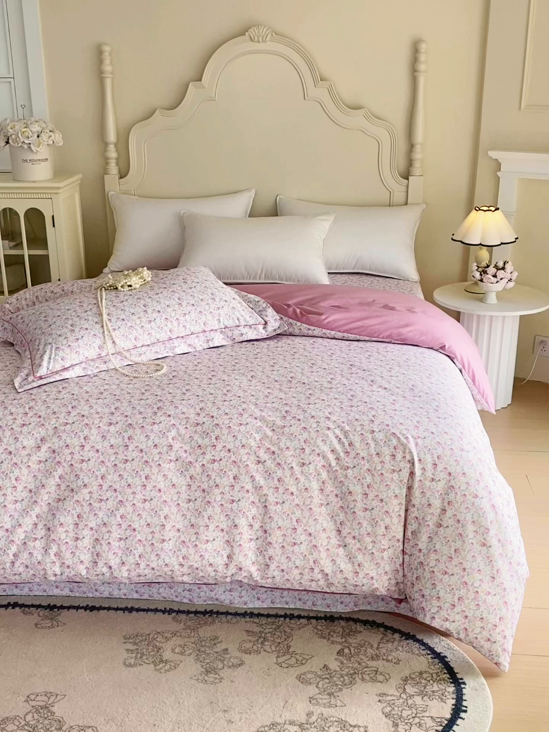 91家纺网 家纺一手货源 找家纺 宝齐莱家纺 2026新款全棉纯棉活性印花单被套被套单件单品被套 花姿漫