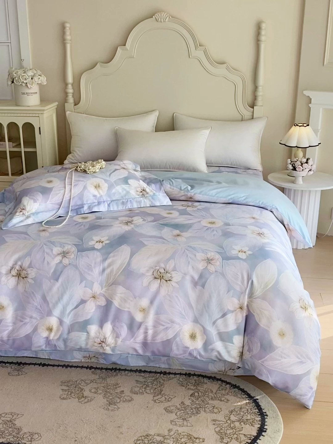 91家纺网 家纺一手货源 找家纺 宝齐莱家纺 2026新款全棉纯棉活性印花单被套被套单件单品被套 蓝色梦幻