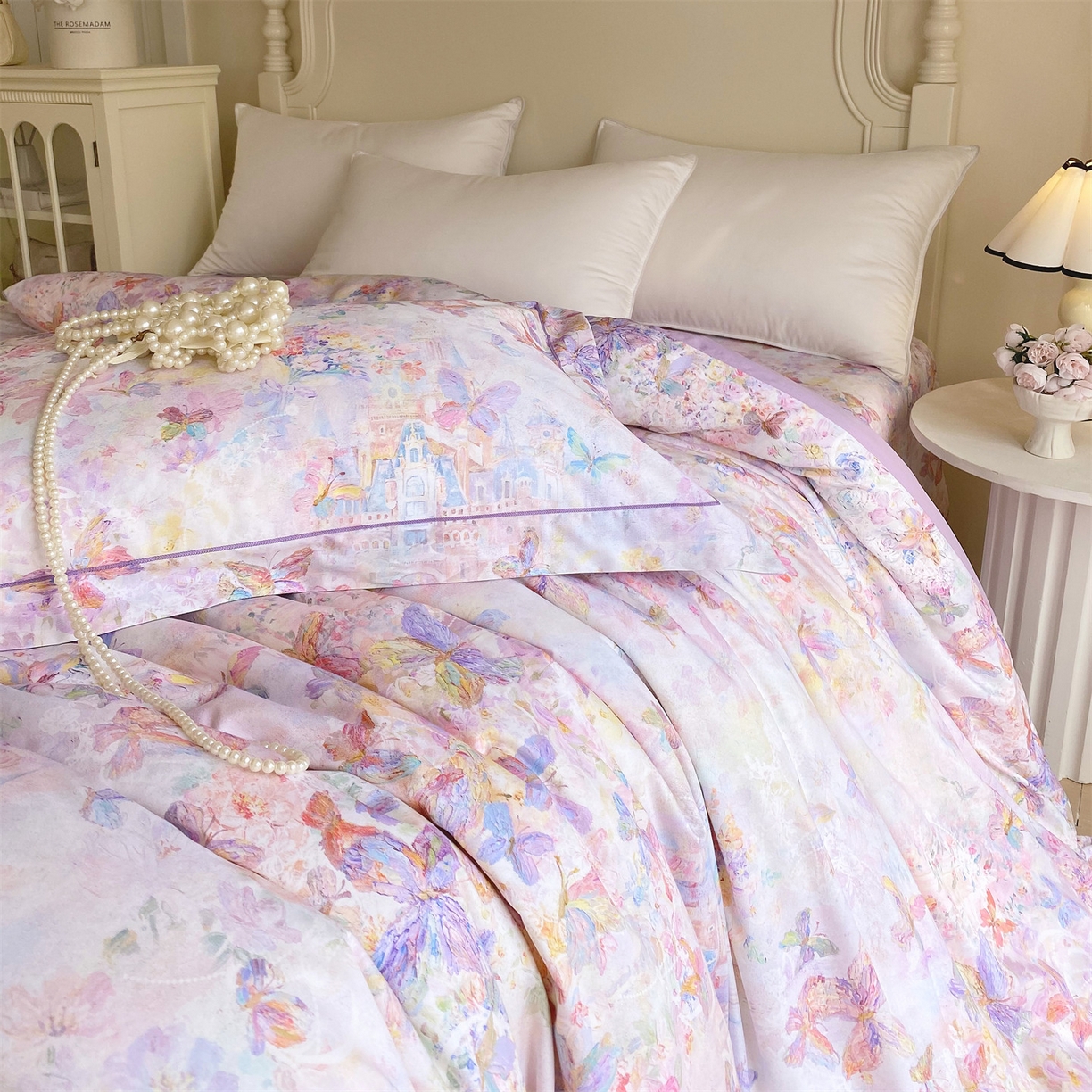 91家纺网 家纺一手货源 找家纺 宝齐莱家纺 2026新款全棉纯棉活性印花单被套被套单件单品被套 梦幻城堡