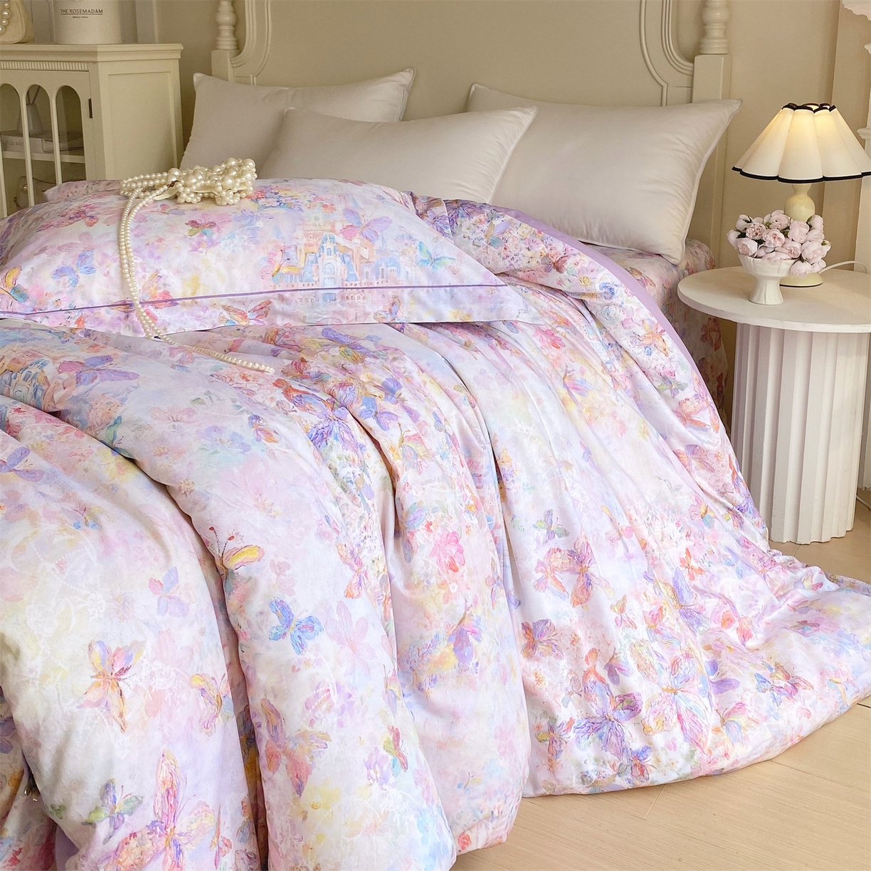 91家纺网 家纺一手货源 找家纺 宝齐莱家纺 2026新款全棉纯棉活性印花单被套被套单件单品被套 梦幻城堡