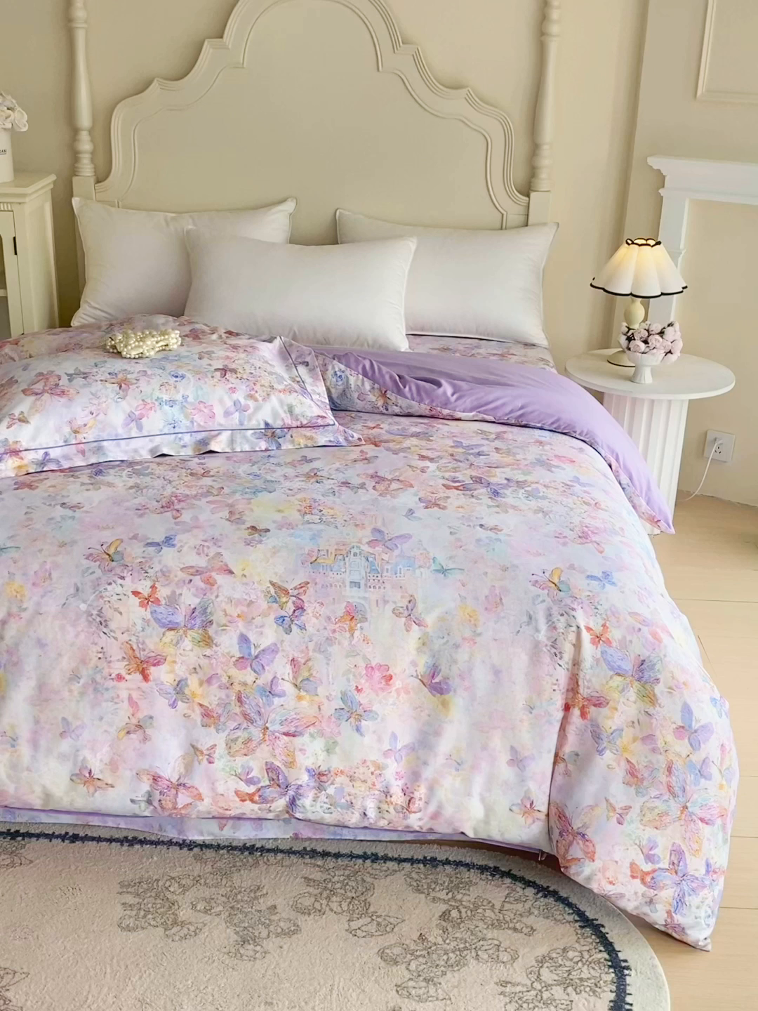 91家纺网 家纺一手货源 找家纺 宝齐莱家纺 2026新款全棉纯棉活性印花单被套被套单件单品被套 梦幻城堡