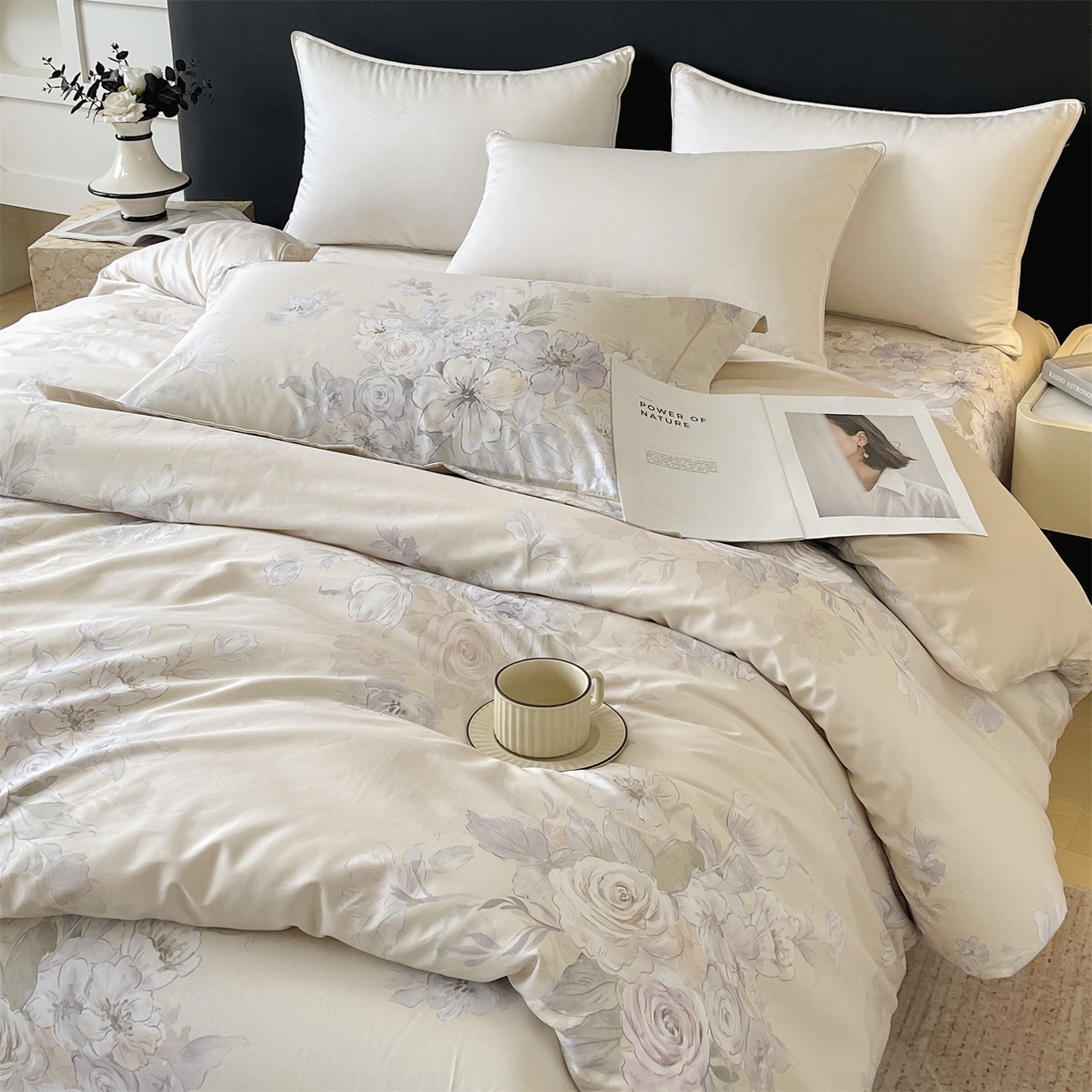 宝齐莱家纺 2026新款全棉纯棉活性印花单被套被套单件单品被套 花开锦绣