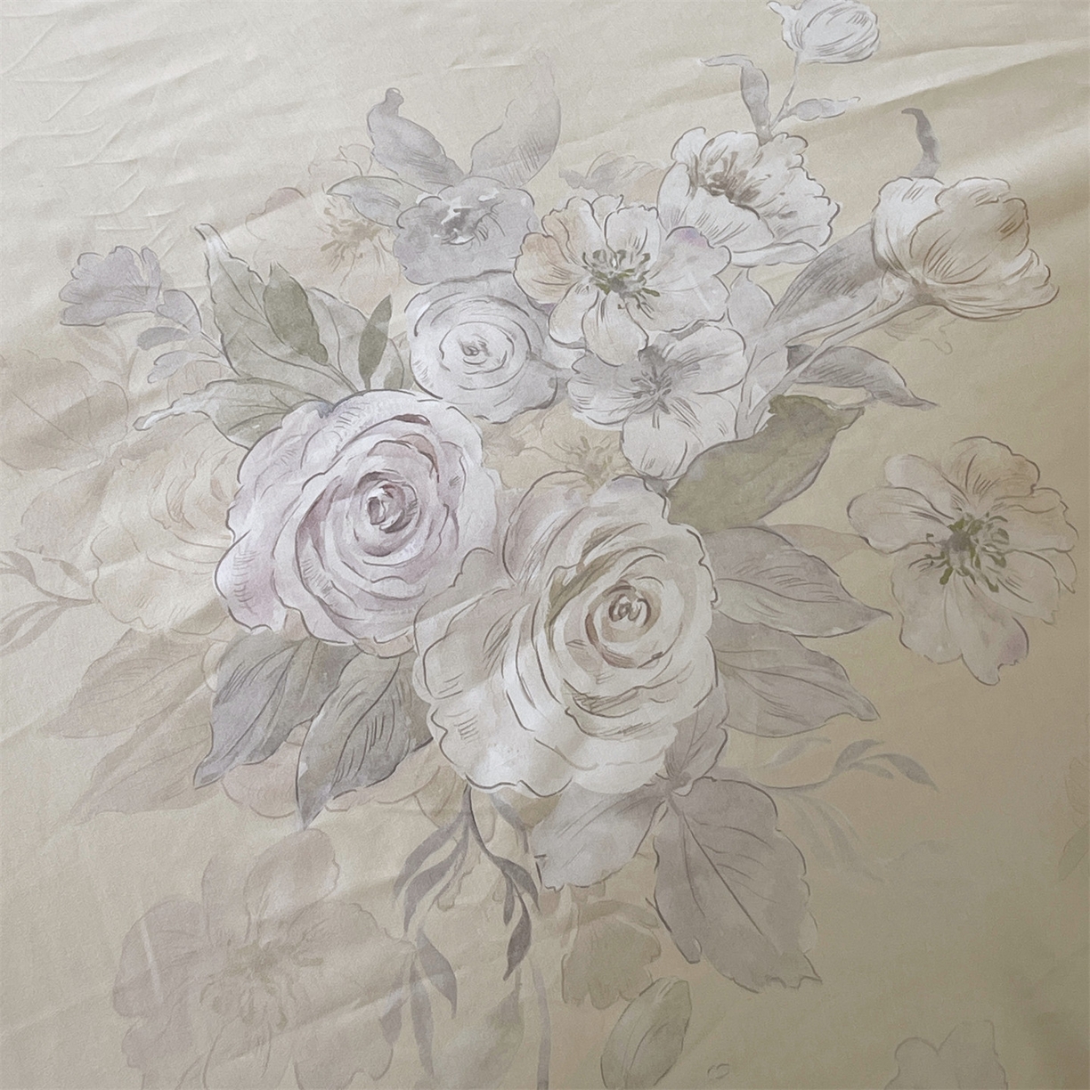 91家纺网 家纺一手货源 找家纺 宝齐莱家纺 2026新款全棉纯棉活性印花单被套被套单件单品被套 花开锦绣