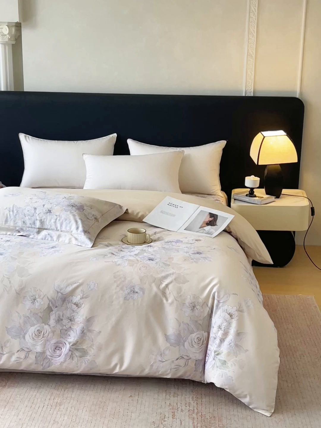 91家纺网 家纺一手货源 找家纺 宝齐莱家纺 2026新款全棉纯棉活性印花单被套被套单件单品被套 花开锦绣