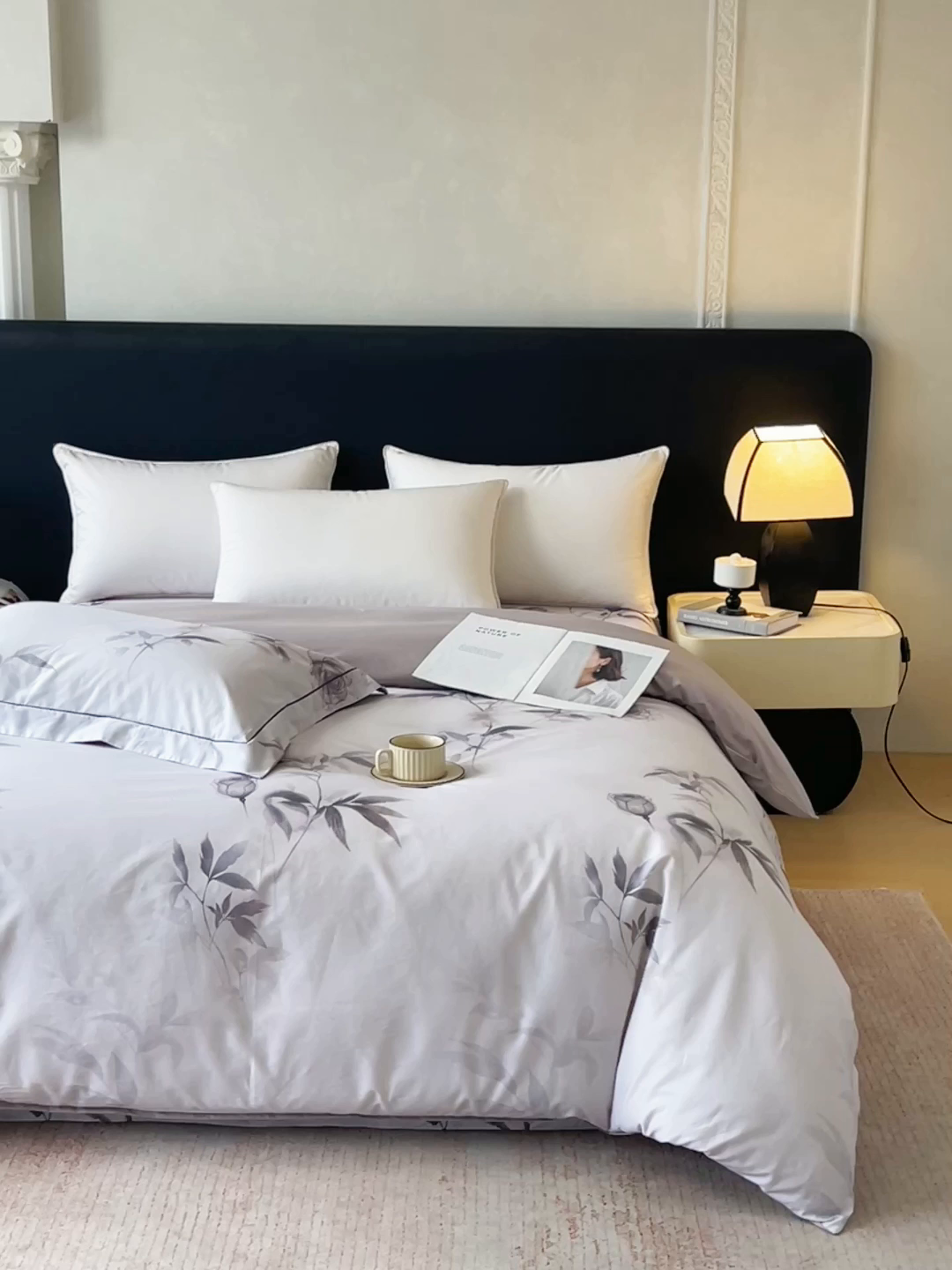 91家纺网 家纺一手货源 找家纺 宝齐莱家纺 2026新款全棉纯棉活性印花单被套被套单件单品被套 玫瑰的故事