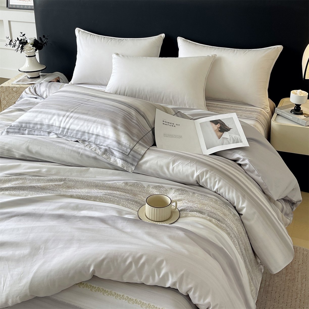 宝齐莱家纺 2026新款全棉纯棉活性印花单被套被套单件单品被套 时光记忆