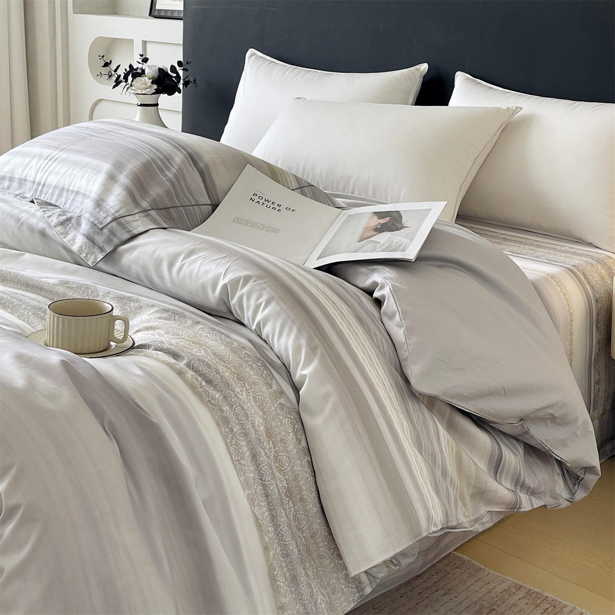 91家纺网 家纺一手货源 找家纺 宝齐莱家纺 2026新款全棉纯棉活性印花单被套被套单件单品被套 时光记忆