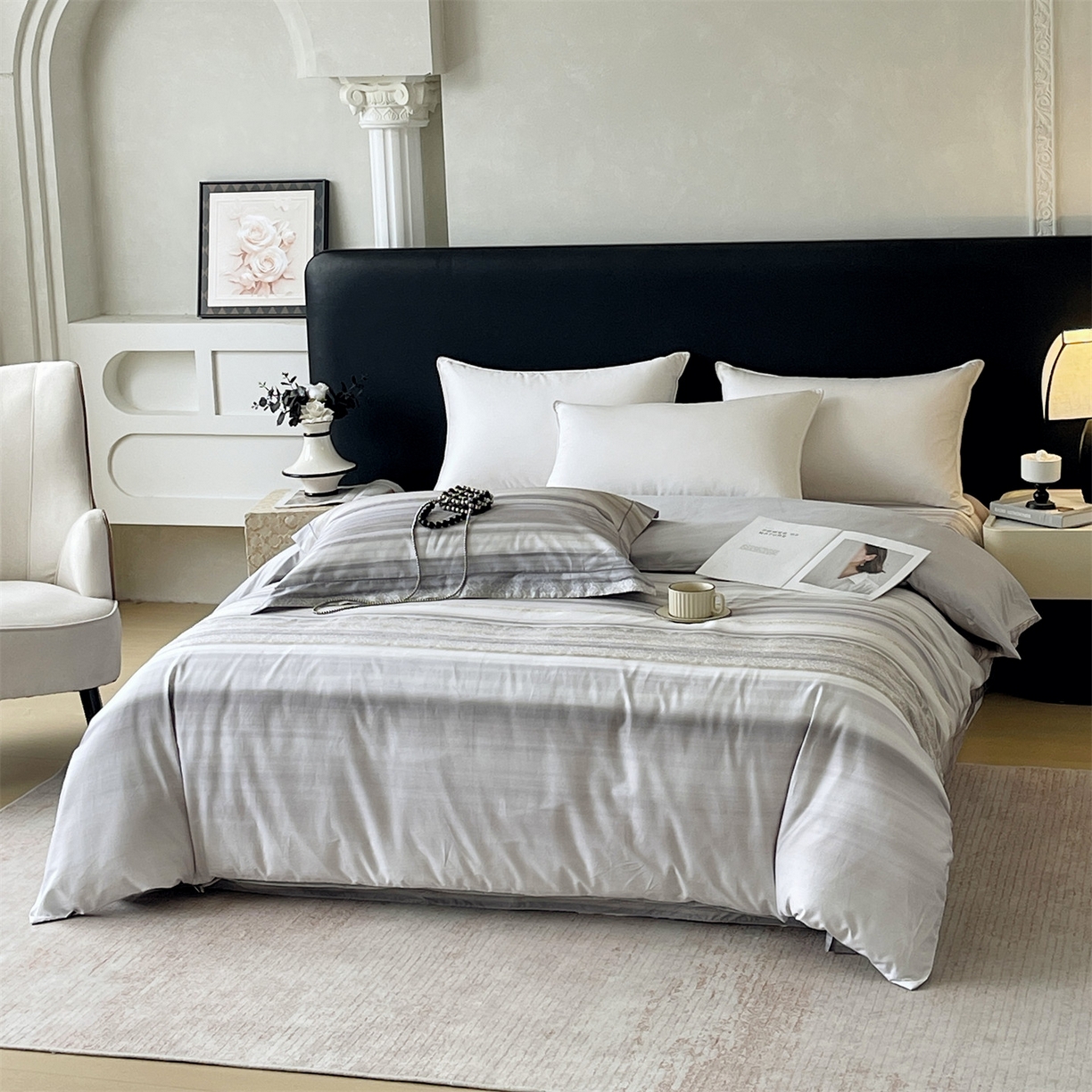 91家纺网 家纺一手货源 找家纺 宝齐莱家纺 2026新款全棉纯棉活性印花单被套被套单件单品被套 时光记忆